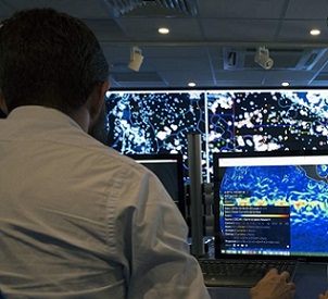 Using satellites, remote sensors, and artificial intelligence, analysts monitor fishing activities around the world. Credit - Michael DeChant