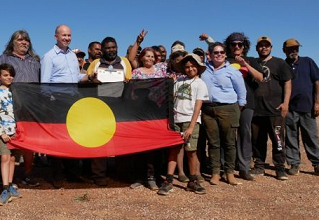 Energy and Environment Matt Kean with traditional landowners