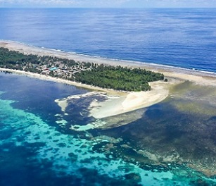 Low-lying Ontong Java is already severely affected by climate change. Credit - Iggy Pacanowski.