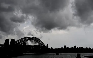 Storm clouds over Sydney. Photograph: Peter Parks/AFP via Getty Images