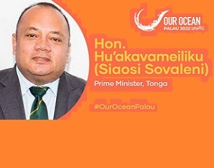 Tongan Prime Minister at Palau Our Oceans Conference. Credit - Our Ocean Palau
