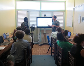 GIS training participants. Credit - V. Jungblut, SPREP