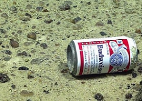 Ceramics, rubber, plastic, glass and metal have all been seen thousands of metres deep, in parts of the ocean which a many miles from the nearest humans.