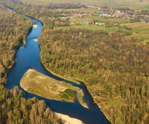 Several dams are planned in protected areas along Europe's Mura river © Matevž Lenarčič