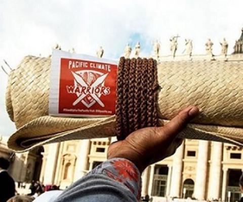 Pacific Climate Warriors - creative action to trigger better responses to climate crisis. Credit - Resilience