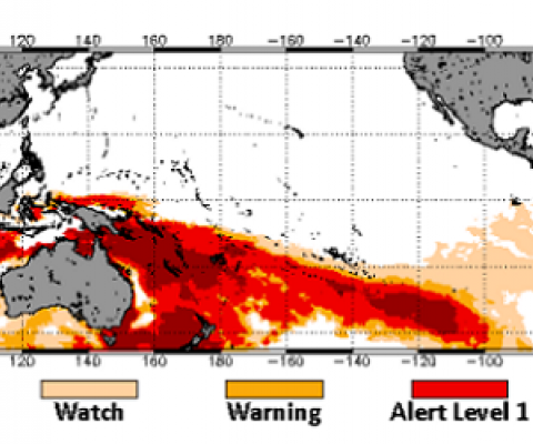 regional ocean temperature graphic. Credit - NOAA