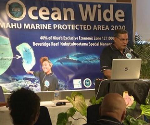 Tofia Niue and the Government celebrate 5 years of partnership with the Niue Ocean Wide program. Credit - https://tvniue.com/ 