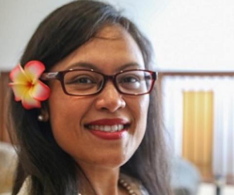 Ngedikes Olai Uludong, Palau's Ambassador on Climate Change to the European Union, among other international roles