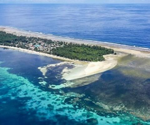 Low-lying Ontong Java is already severely affected by climate change. Credit - Iggy Pacanowski.