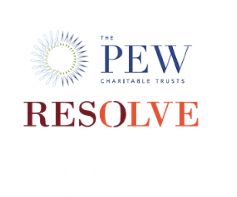 PEW and RESOLVE logos
