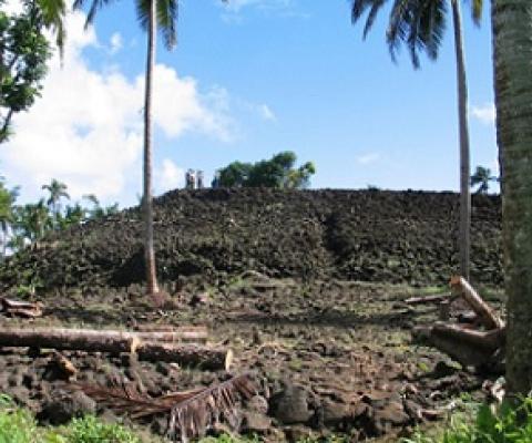 Pulemelei mound, Savaii Samoa. Credit - Helene Martinsson-Wallin