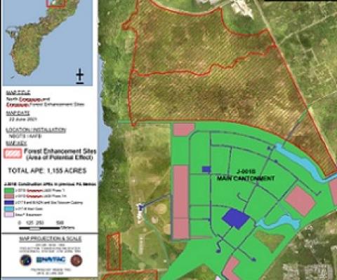 Navy proposes limestone forest habitat restoration in Finegayen. Credit - www.pacificislandtimes.com