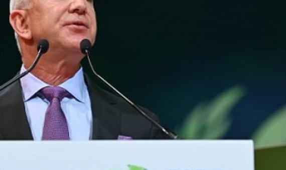 Jeff Bezos speaks at the COP26 climate summit in Glasgow, United Kingdom on November 2, 2021. Paul Ellis | Pool | Getty Images