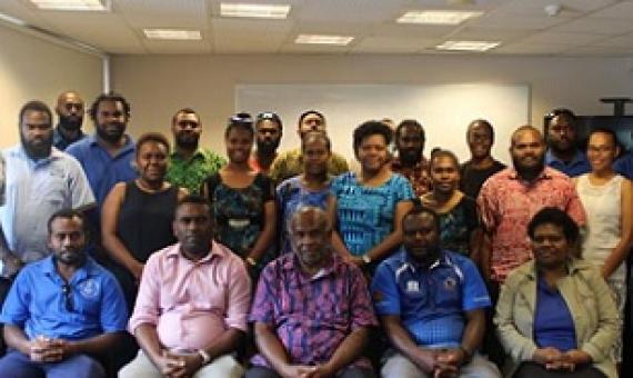 Participants at The Grand Hotel meeting. Credit - Hilaire Bule, www.dailypost.vu