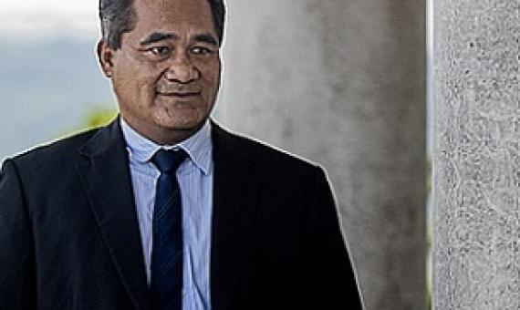 Samoa's Minister for Natural Resources and Environment, Toeolesulusulu Cedric Schuster. (Photo: Junior S. Ami)