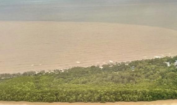 Researchers and conservationists consider sediment runoff from disturbed coastal catchments to be a major threat to marine ecosystems. Credit - Andrés Felipe Suárez-Castro.