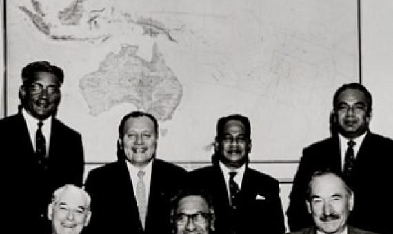 foirst meeting of the South Pacific Forum, 1971. Source- https://devpolicy.org/