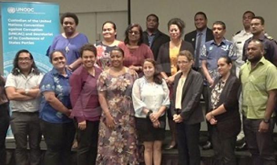 Participants of the Rapid Assessment discussion on Criminal Justice Response to Wildlife and Forest Crime in Fiji at the Holiday Inn in Suva. Credit - Jale Daucakacaka, https://www.fbcnews.com.fj/ 