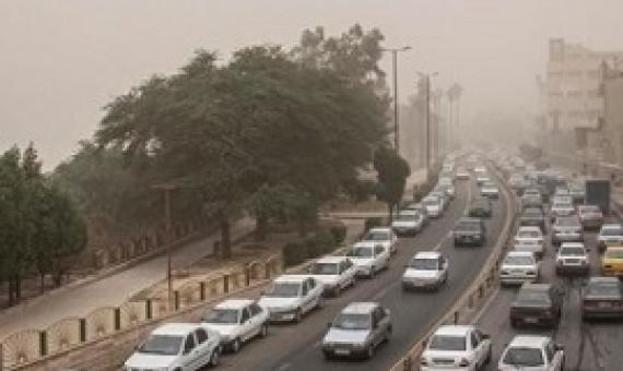 Before and after views of a thoroughfare in the town of Ahvaz, Iran, show the effects on air pollution of the curfew imposed by the Iranian government to battle COVID-19. PHOTOGRAPH BY SEYED MADYAR SHOJAEIFAR, REDUX