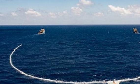 The Ocean Cleanup Project has deployed a new system that uses active propulsionThe Ocean Cleanup Project