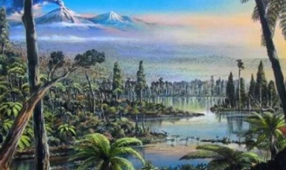 Illustration of the Antarctic rainforest. Credit: Alfred-Wegener-Institut/James McKay